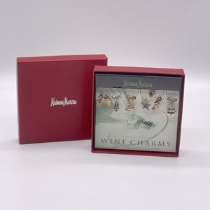 NEIMAN MARCUS WINE GLASS CHARMS.